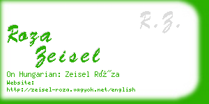 roza zeisel business card
